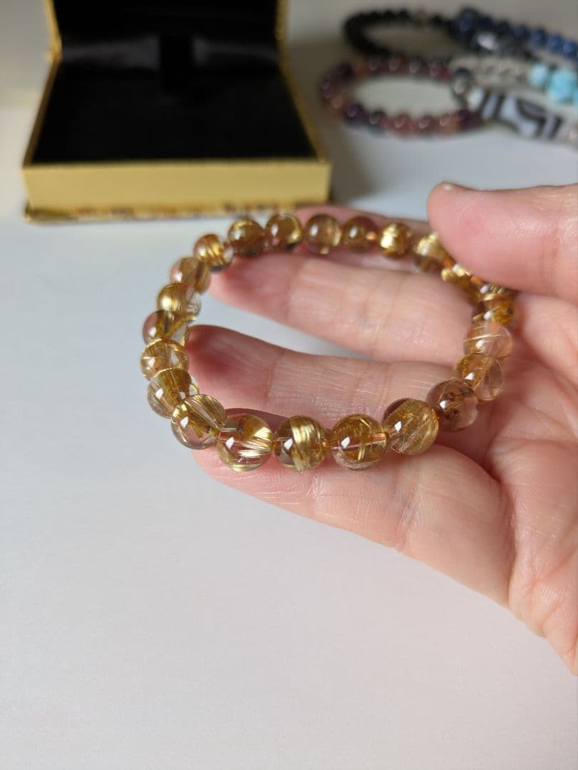 タイチンルチル ブレスレット 天然石 パワーストーン アクセサリー