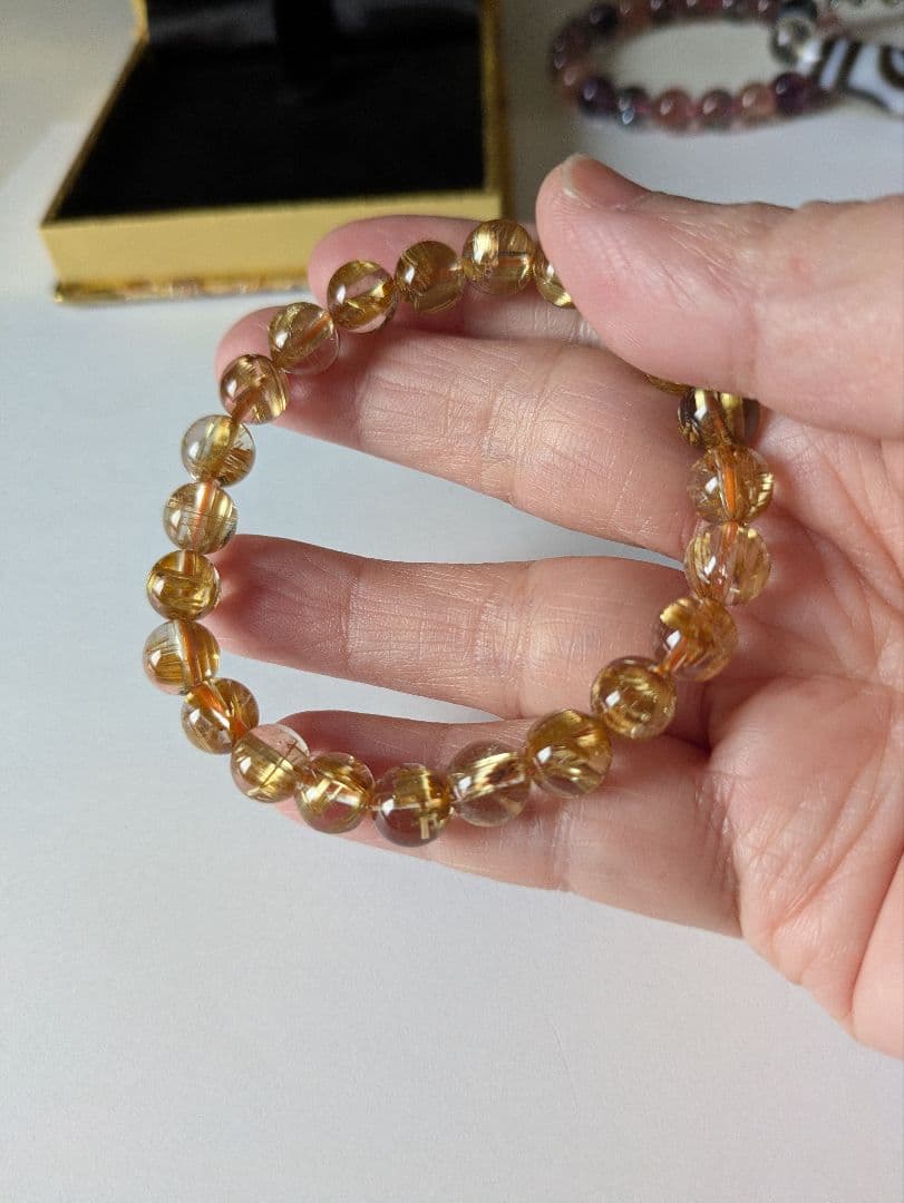 タイチンルチル ブレスレット 天然石 パワーストーン アクセサリー
