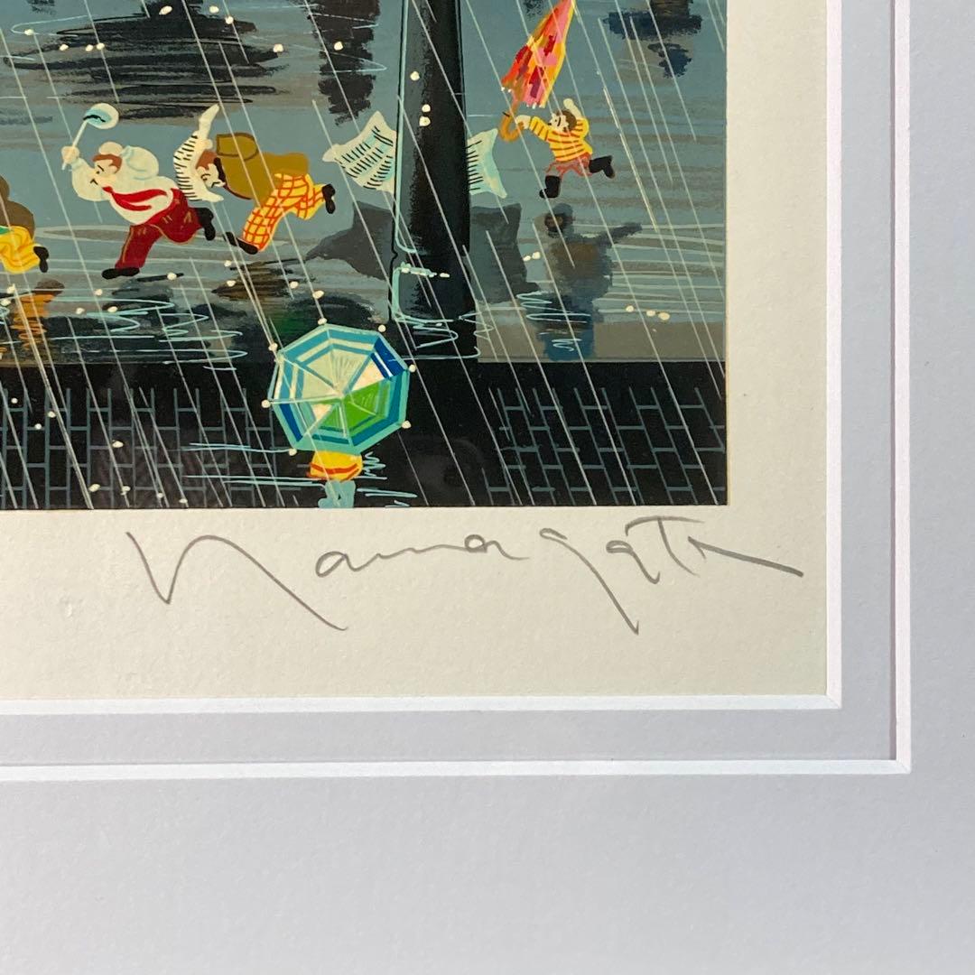 【真作】ヒロ・ヤマガタ「フォーシーズンズ 秋」シルクスクリーン 直筆サイン 版画