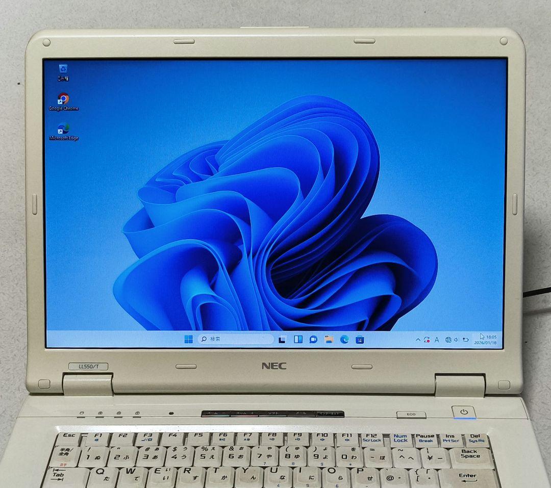 MLC-SSD　512GB搭載　NEC LaVie TG550　8GB RAM