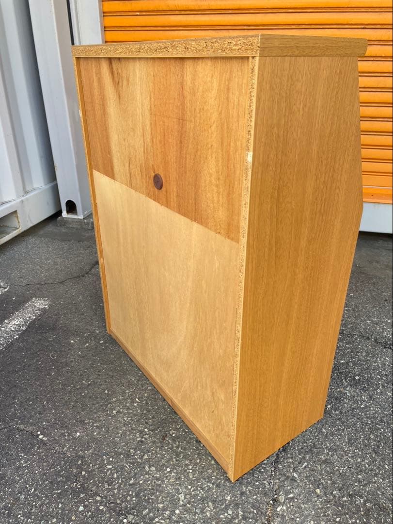 吉川木工　木製 ライティングビューロー デスク 3段引き出し 収納家具