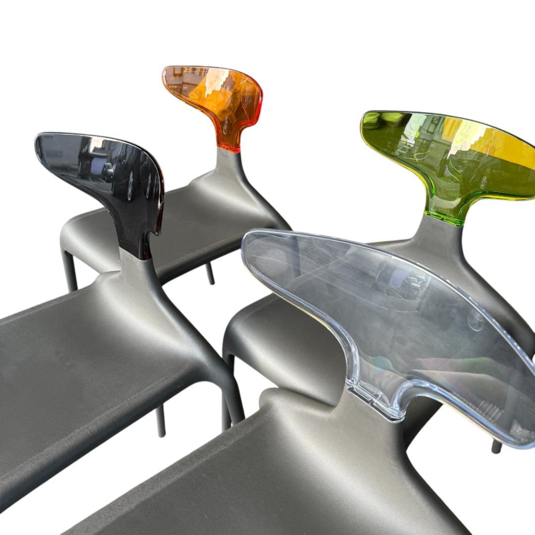 イタリア製チェア 4脚セット＋付け替え用カラー背もたれつき ☆お得な地域割引あり