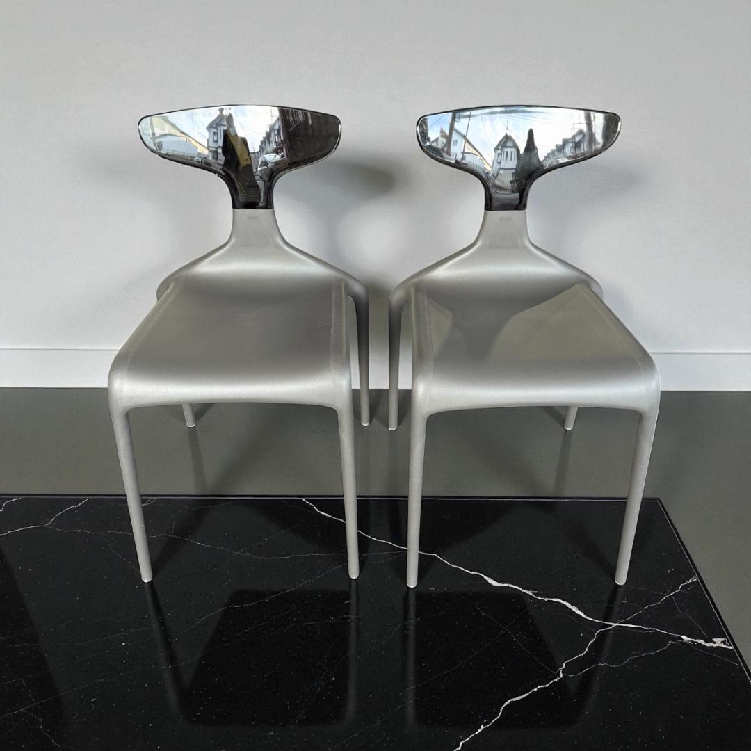 イタリア製チェア 4脚セット＋付け替え用カラー背もたれつき ☆お得な地域割引あり