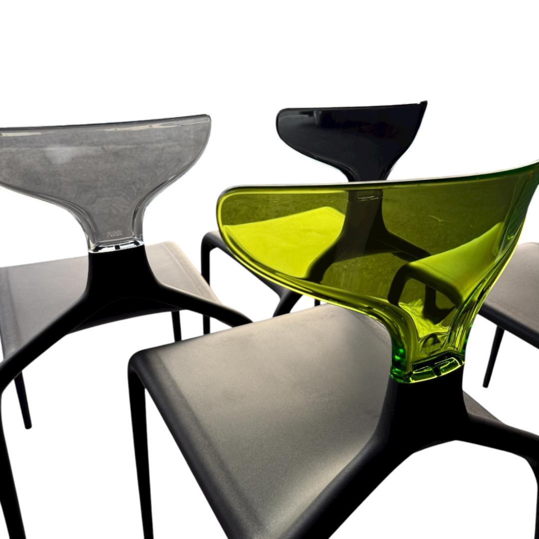 イタリア製チェア 4脚セット＋付け替え用カラー背もたれつき ☆お得な地域割引あり