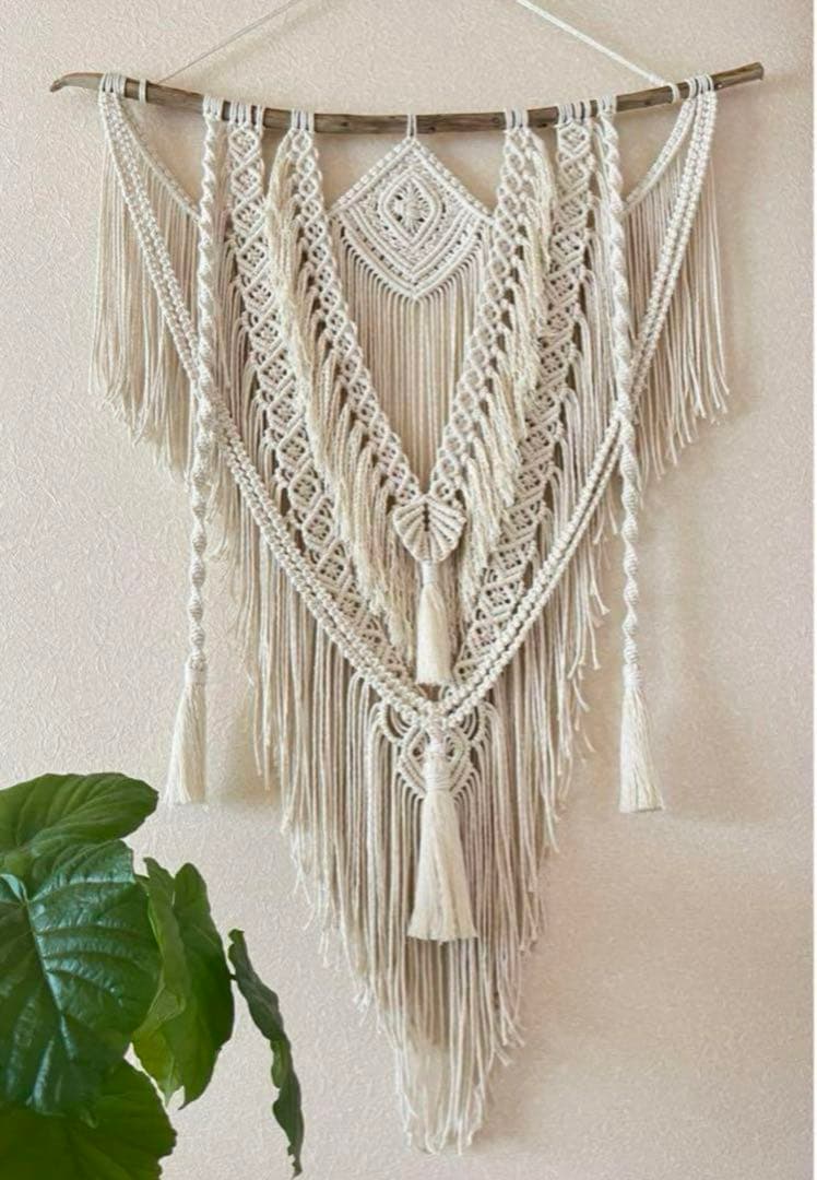 マクラメタペストリー★超BIGサイズ　流木　北欧 ボヘミアン風