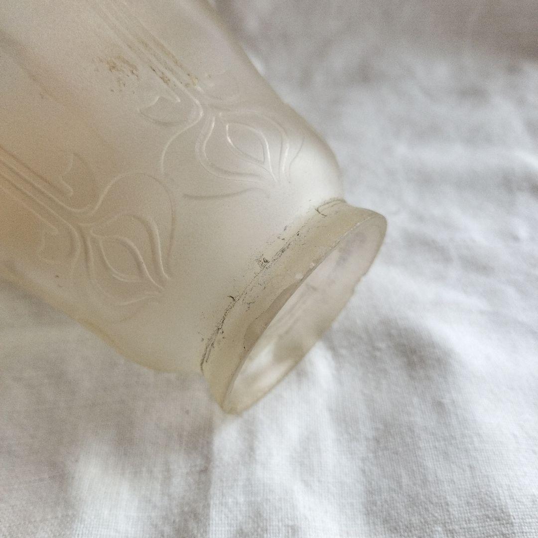 イギリス製　古いガラスランプシェード