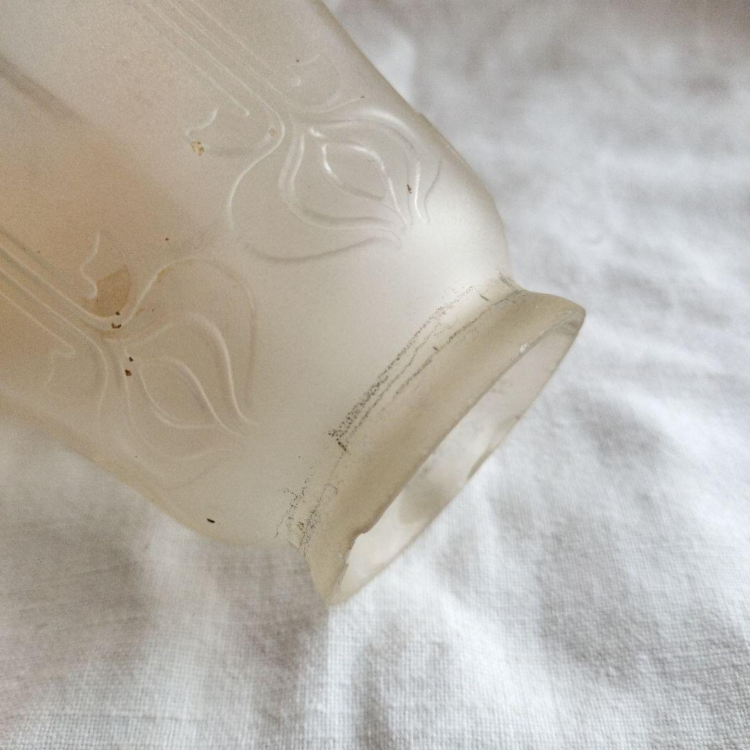 イギリス製　古いガラスランプシェード