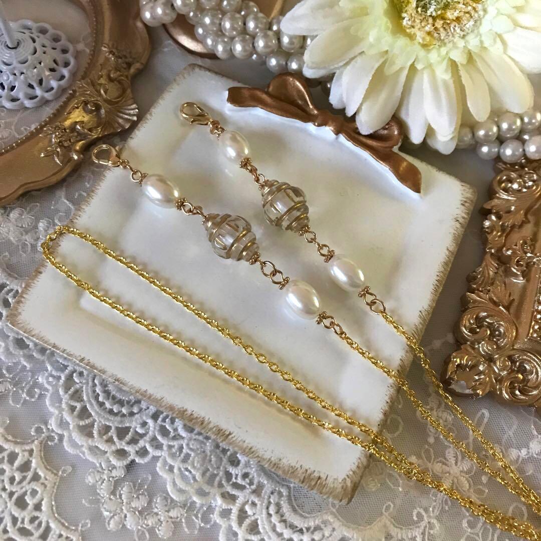 ♪533❤️ アンティーク　ビーズ　マスクチェーン　メガネチェーン　ハンドメイド