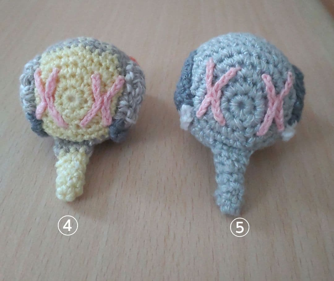 ☆まめひこ☆オカメインコあみぐるみバッグチャーム5点セット