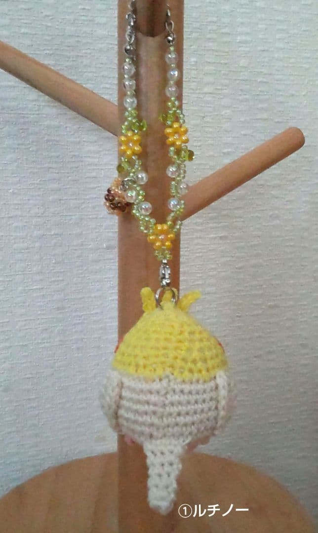 ☆まめひこ☆オカメインコあみぐるみバッグチャーム5点セット