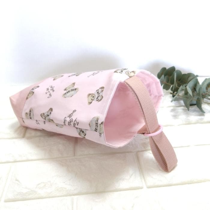 《 通園 通学 3点セット 》小さな くまさん ・ ピンク　＃n1837