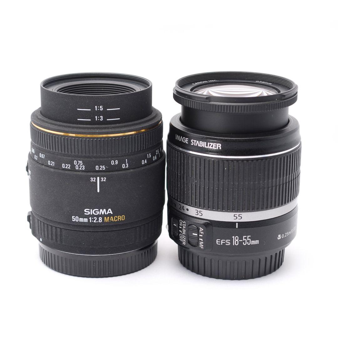 ❤即購入1000円OFF❤Canon Kiss X4 マクロ単焦点 ダブルレンズ