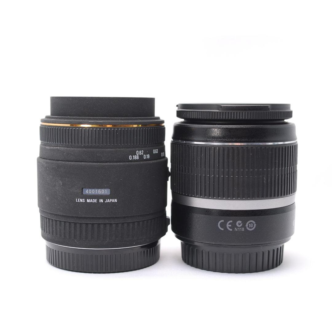 ❤即購入1000円OFF❤Canon Kiss X4 マクロ単焦点 ダブルレンズ