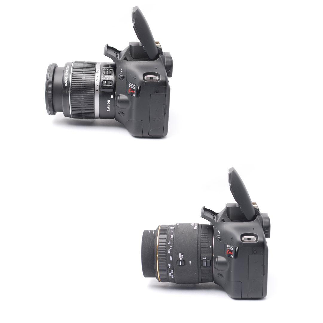 ❤即購入1000円OFF❤Canon Kiss X4 マクロ単焦点 ダブルレンズ
