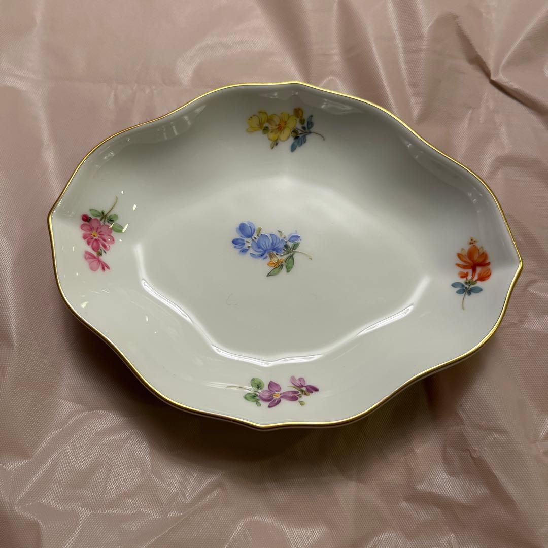 マイセン フラワー　菱形 小皿 小物入れ