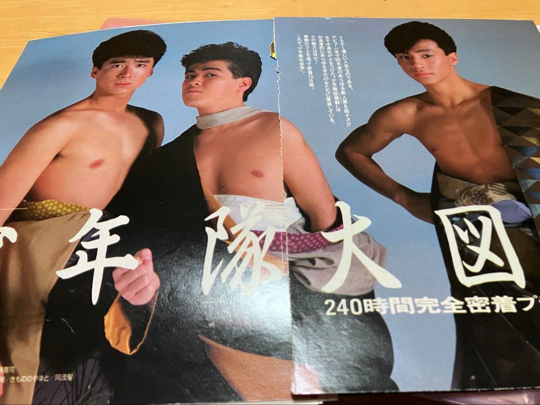 貴重⭐︎少年隊グラビアA4ワイド版切り抜き 12枚