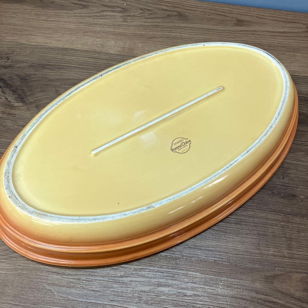 D-4 ②NIKKO Bonne Chere オーバル皿 耐熱皿 ニッコー 皿