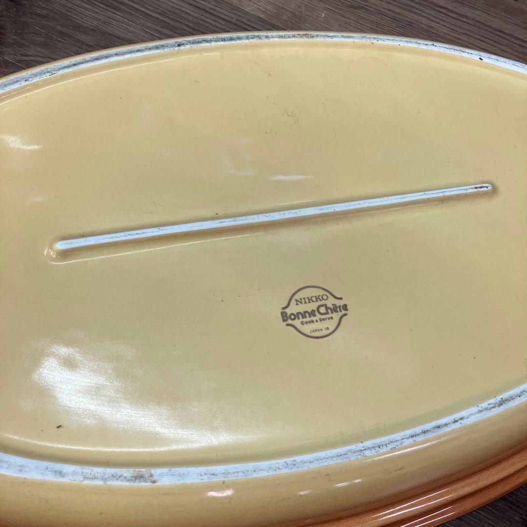 D-4 ②NIKKO Bonne Chere オーバル皿 耐熱皿 ニッコー 皿