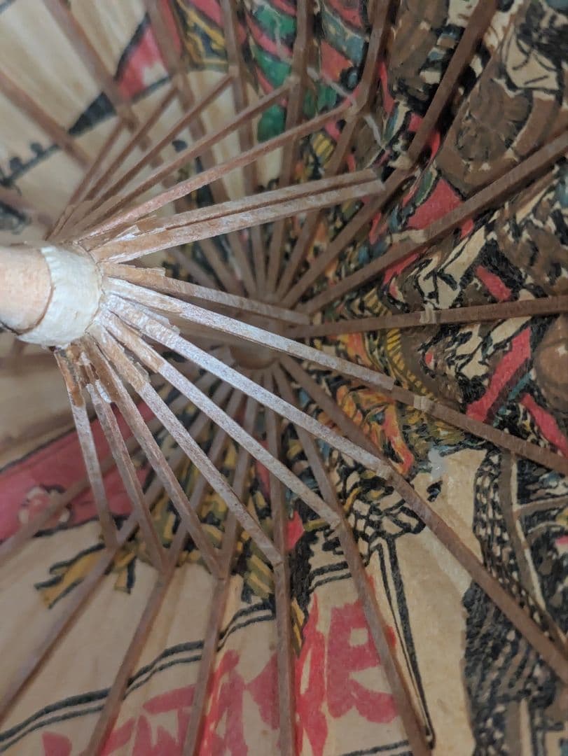 民芸品 蛇の目傘　和傘　黒部ダム　昭和レトロ