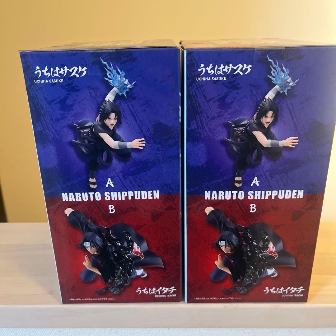 ［GIGO限定］NARUTO うちはサスケ・イタチ フィギュア及びシールセット