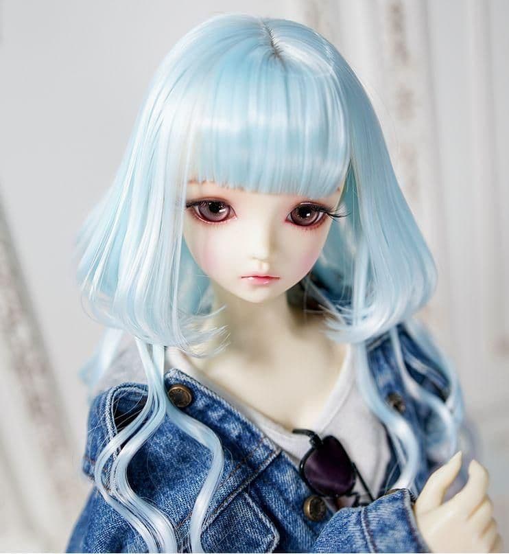 AS132 BJD 1/3 人形 ドール　用ウィッグ カツラ 耐熱 ハンドメイド