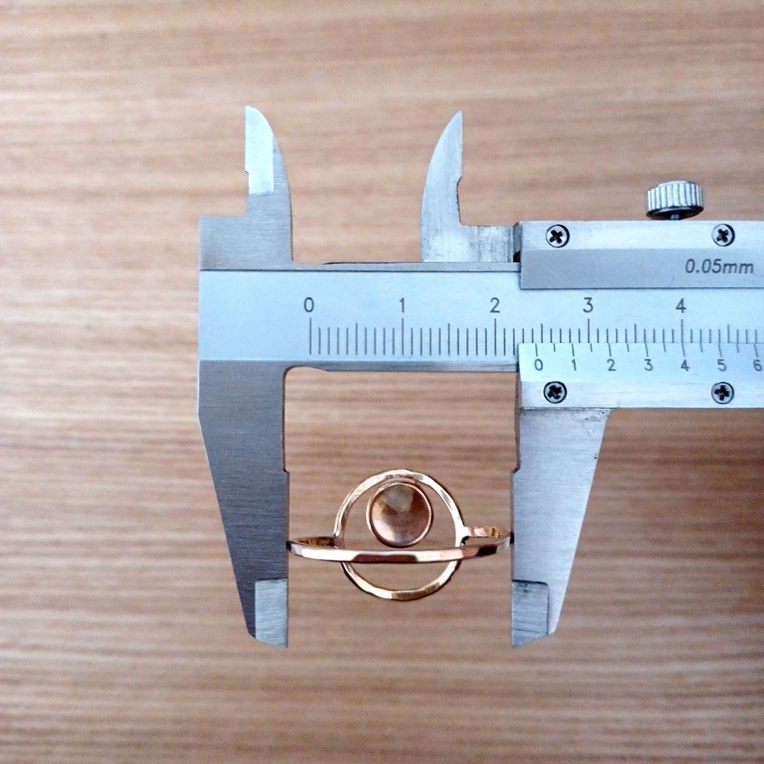 【大きいサイズ】リング空枠　リング土台　14kgf ゴールドフィルド