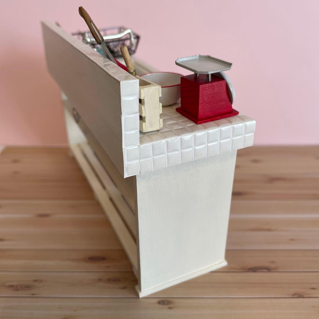 1/12ドールハウス ミニチュア リーメント●シンク キッチン●ミニ厨房庵 金属