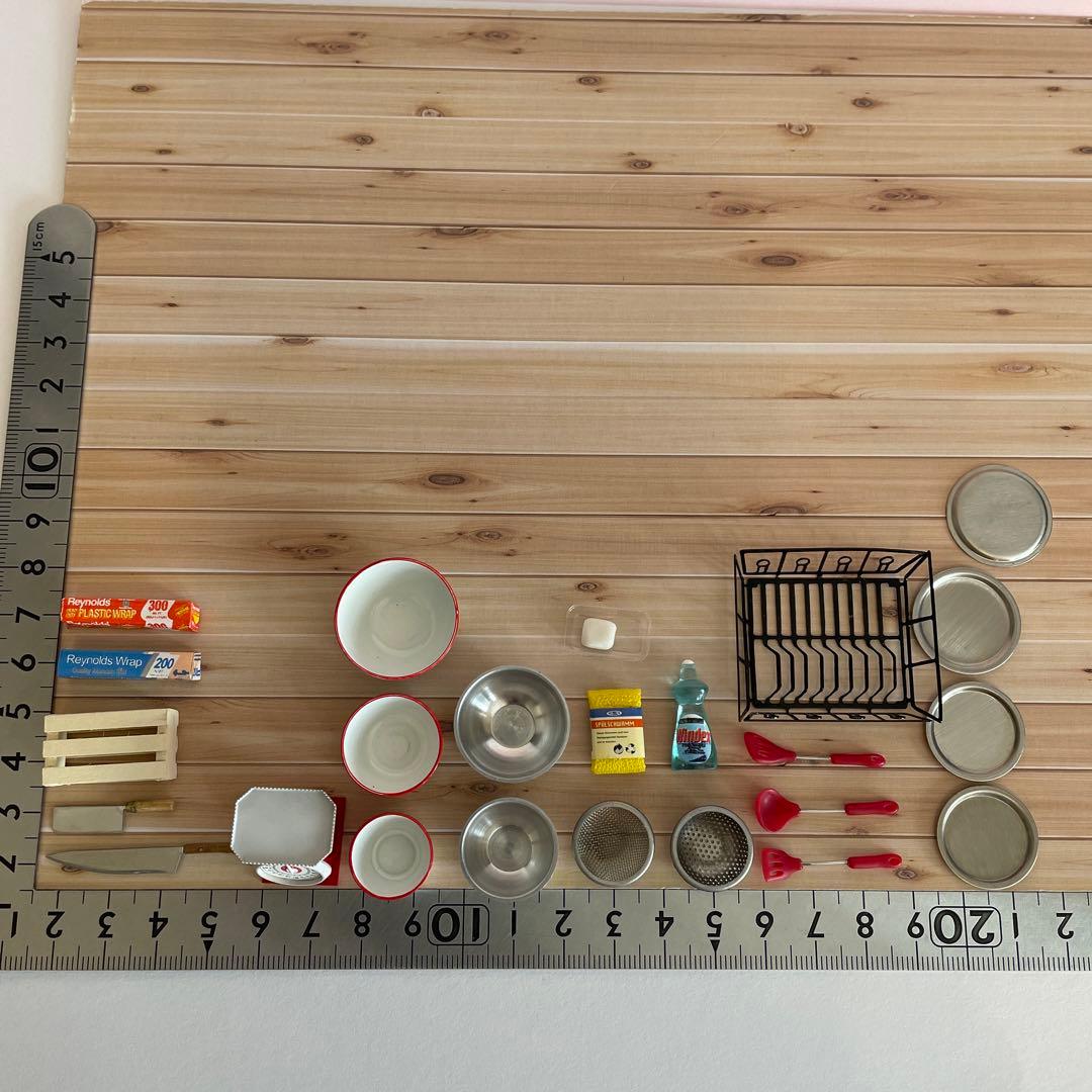 1/12ドールハウス ミニチュア リーメント●シンク キッチン●ミニ厨房庵 金属