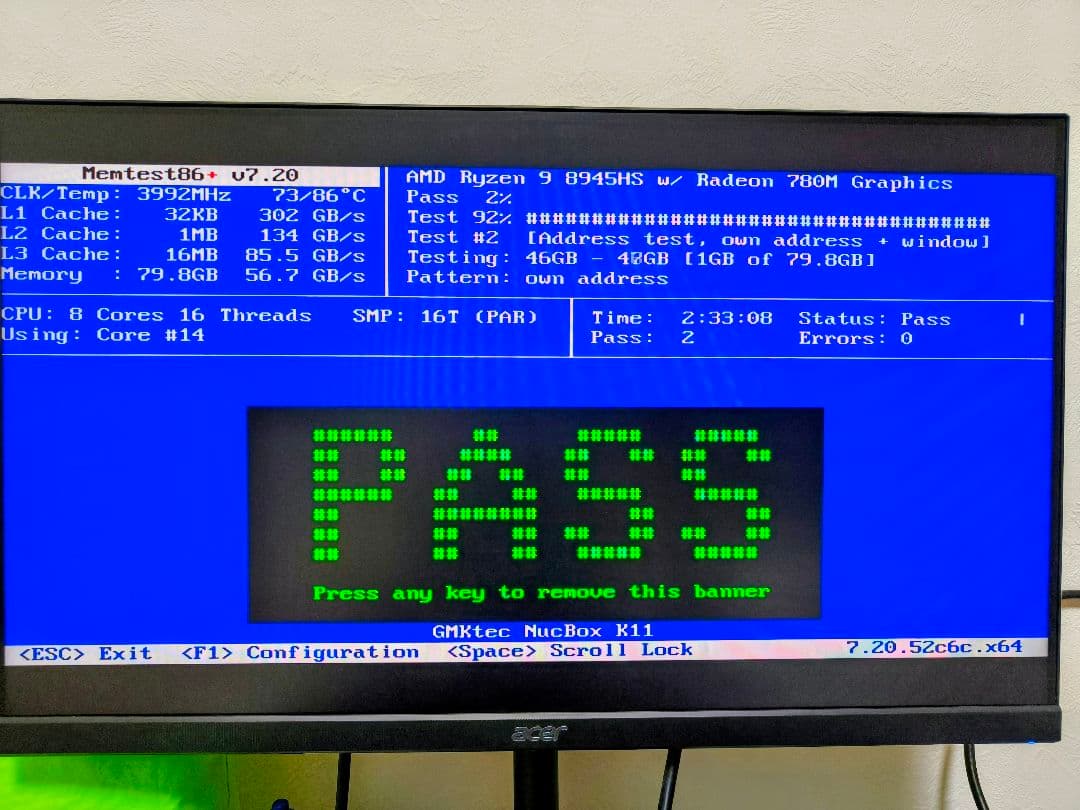 DDR5 5600 PC5-44800 96GB Micron【48GB×2】