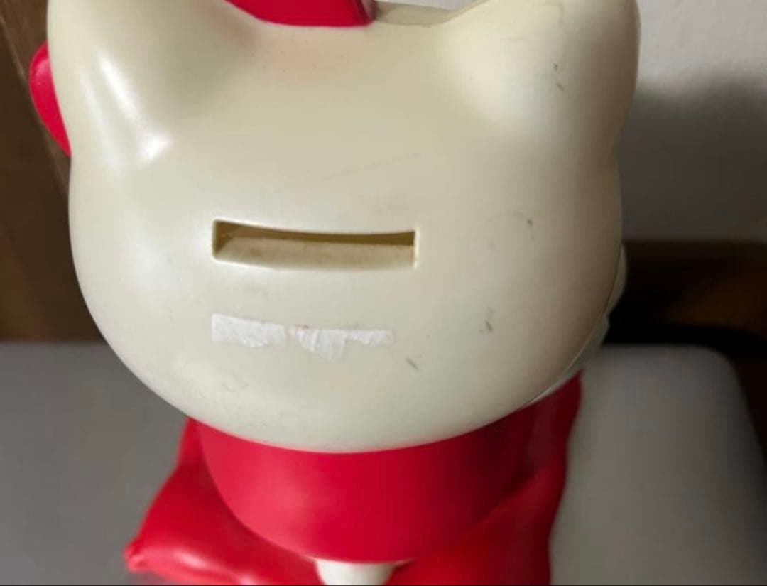 キティ　招き猫貯金箱　レトロ