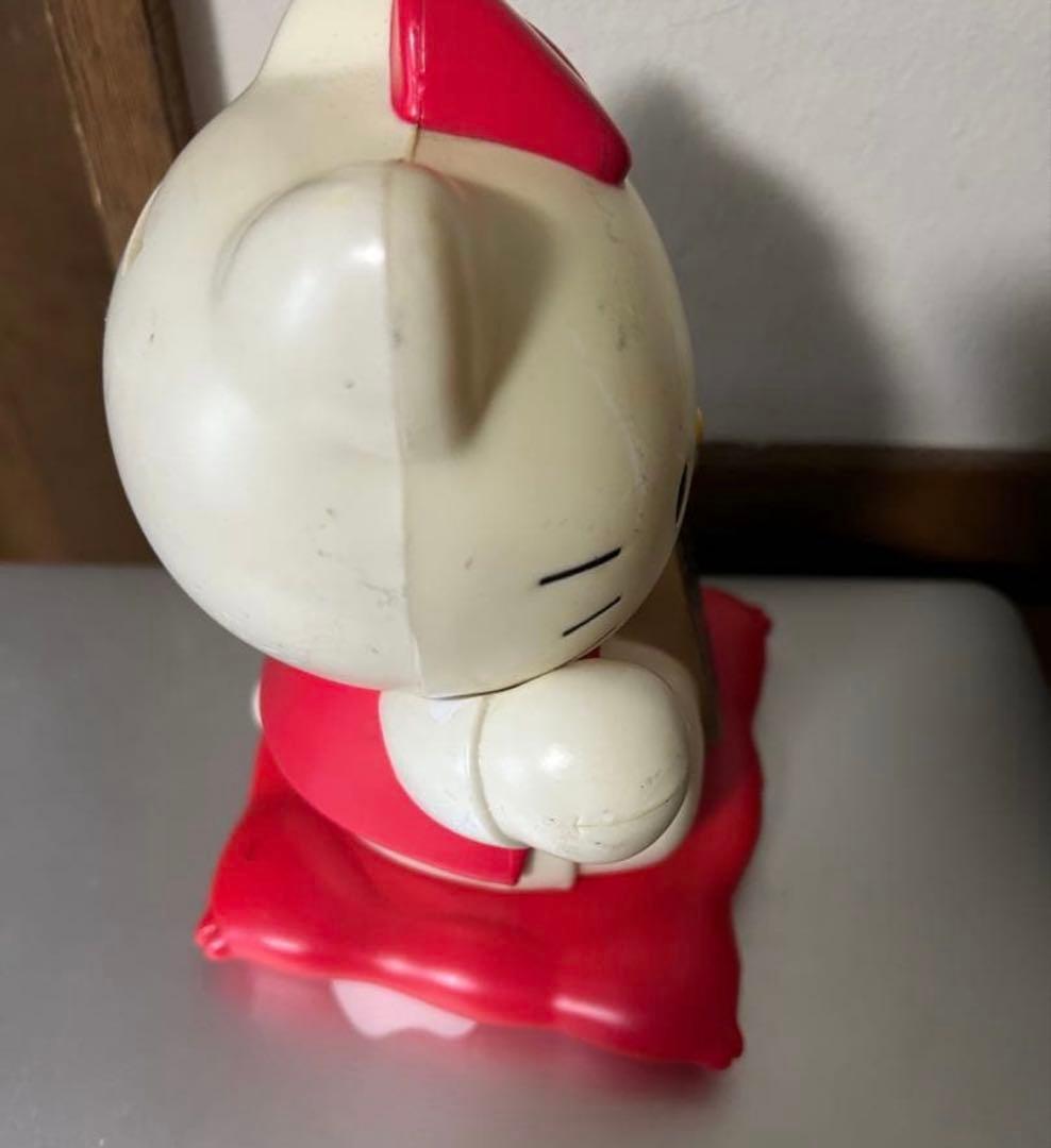 キティ　招き猫貯金箱　レトロ