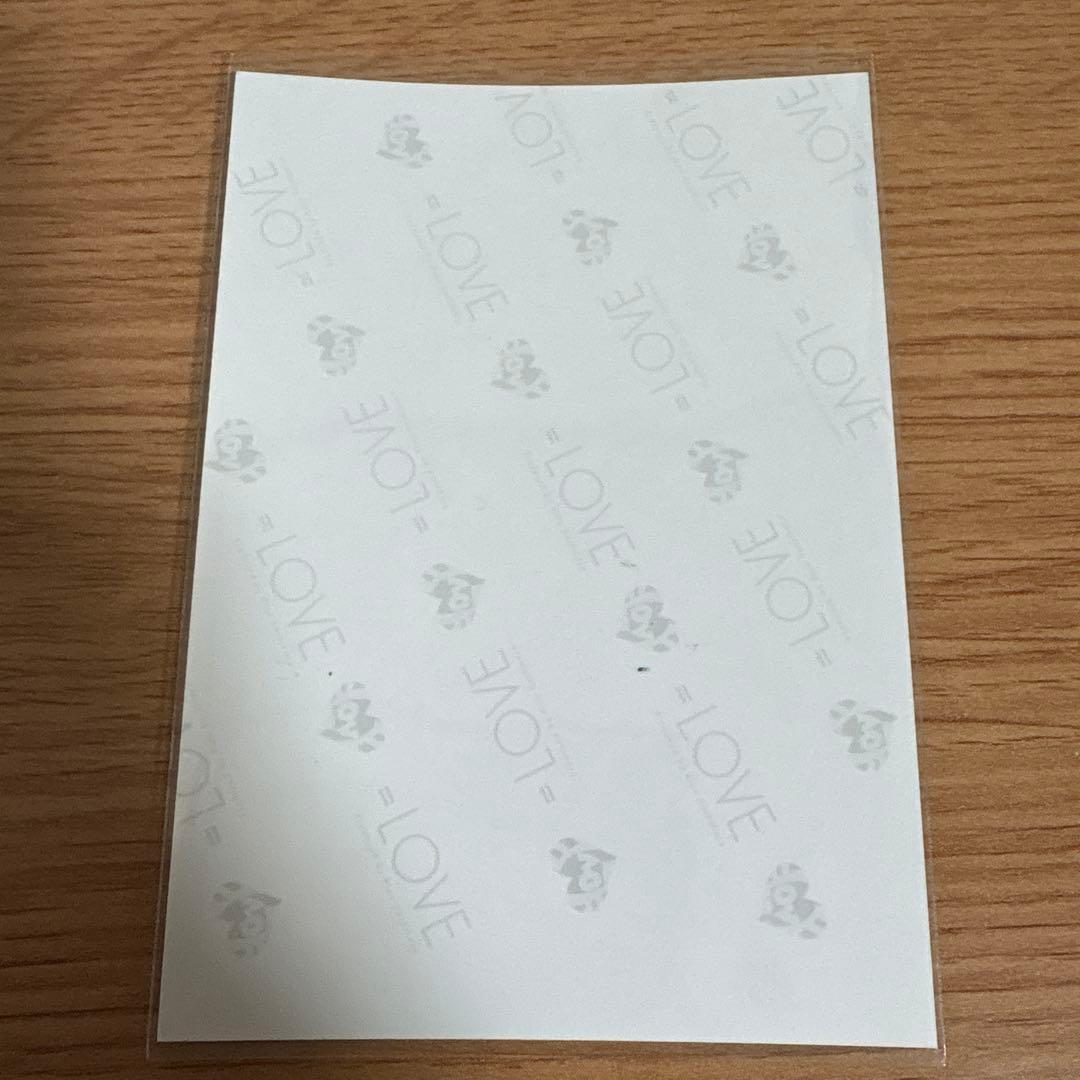 音嶋莉沙　直筆　生写真　チュウ　ラブソングに襲われる