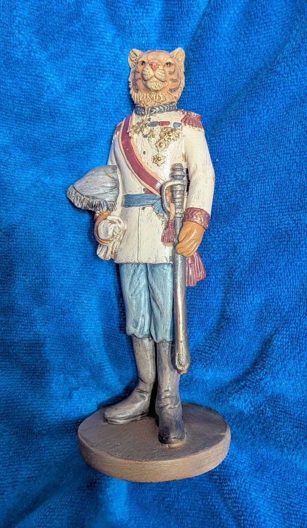 アンティーク 調 トラ 近衛兵風 置物