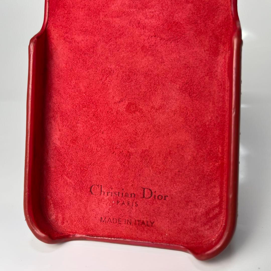 【極美品】LadyDior iPhone14proケース カナージュ ラムスキン