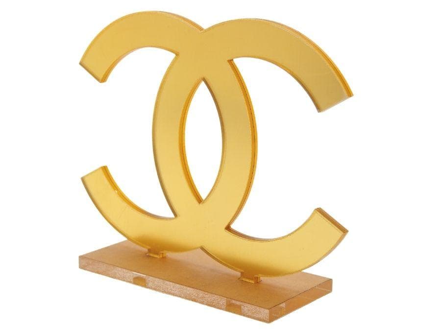 シャネル 店舗ディスプレイ オブジェ 置物 ゴールド ココマーク CHANEL