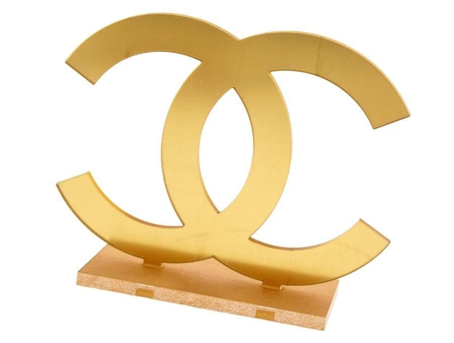 シャネル 店舗ディスプレイ オブジェ 置物 ゴールド ココマーク CHANEL