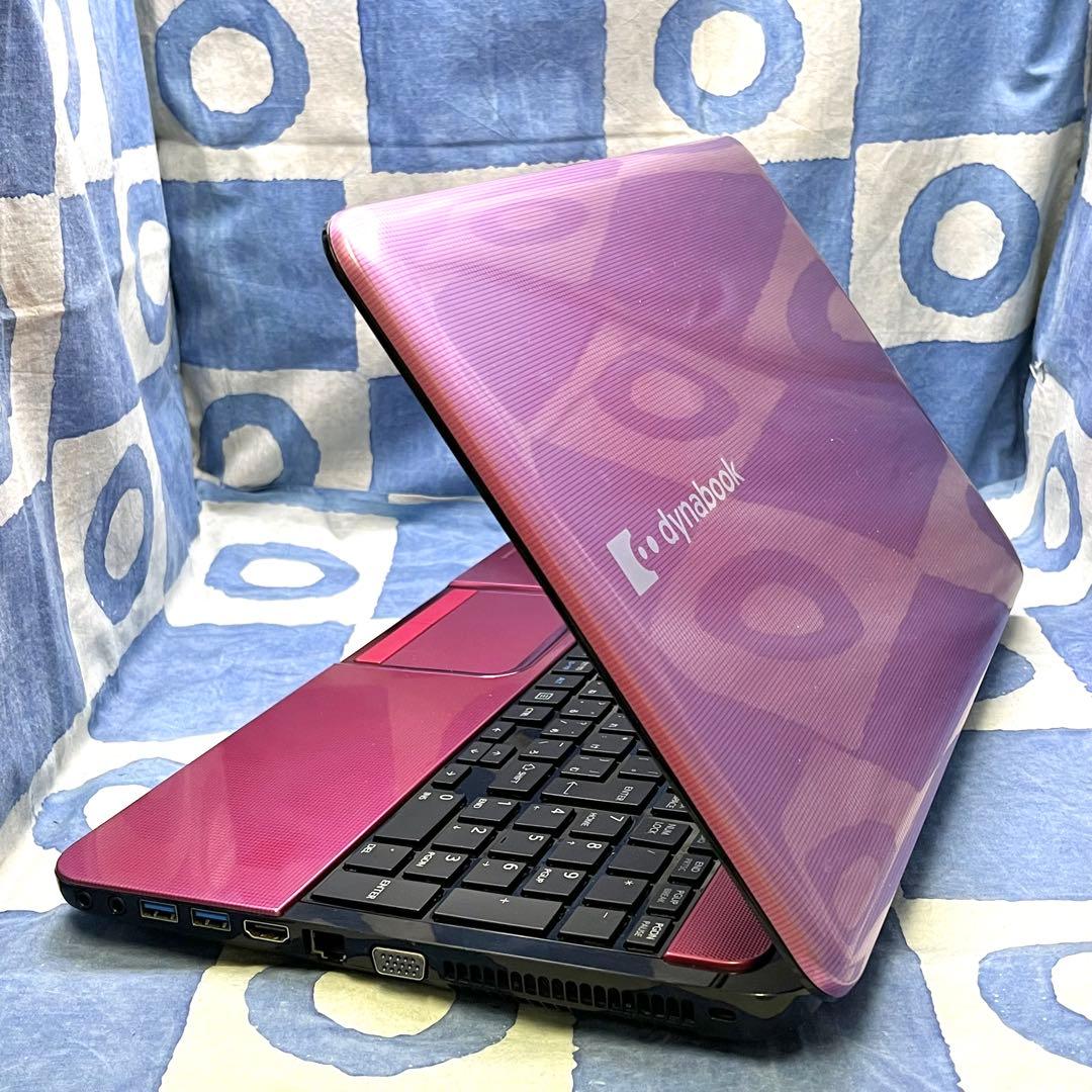 綺麗ブルーレイ♪快適SSD☆i7☆可愛いピンクノートPC♪カメラ付！Win11