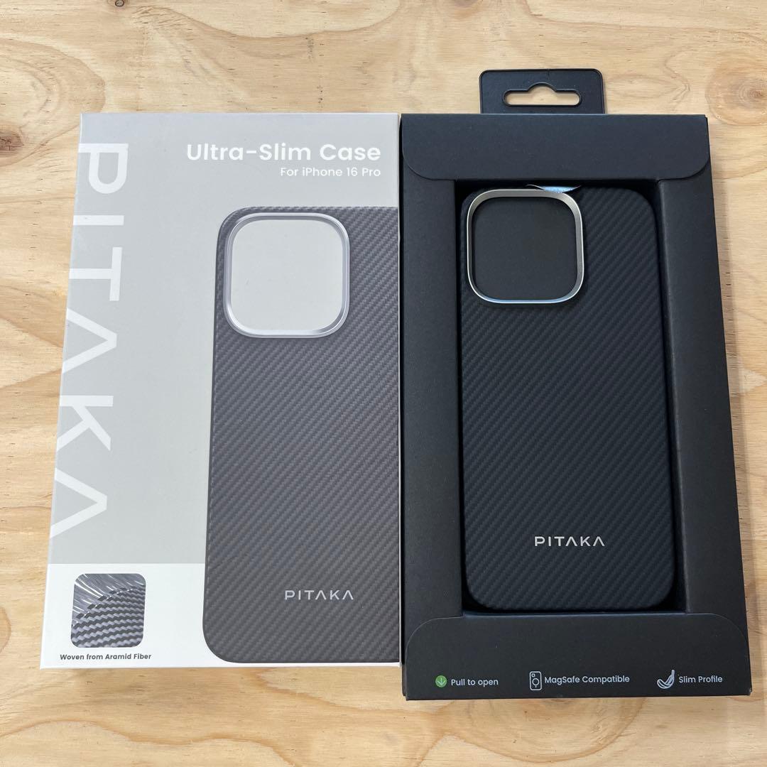 「PITAKA」 iPhone16 Pro用ケース 極薄 MagSafe対応
