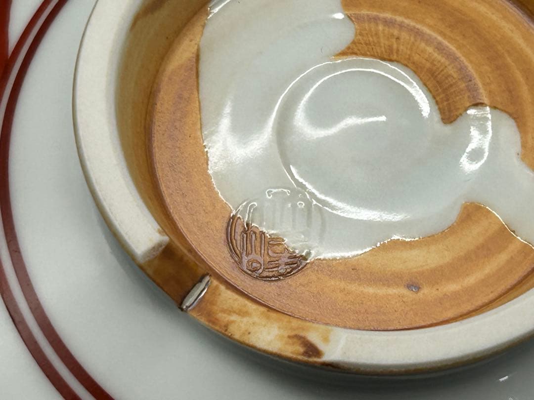 陶器　清水焼　京焼　向付　5枚 平安　竹峰　赤絵　染付　未使用品