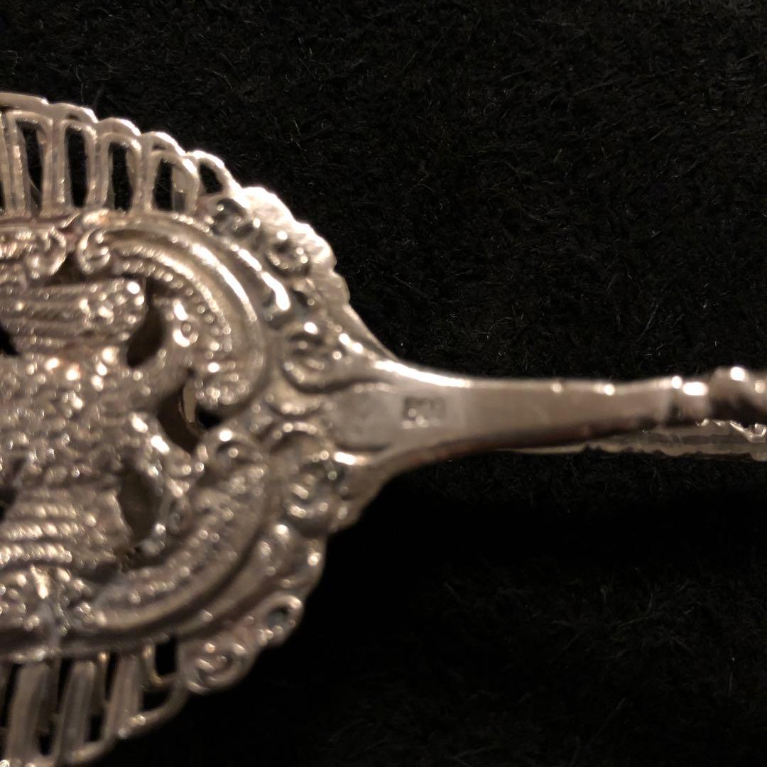 ドイツ製　純銀/800 透かし彫り　ケーキ／デザートサーバー
