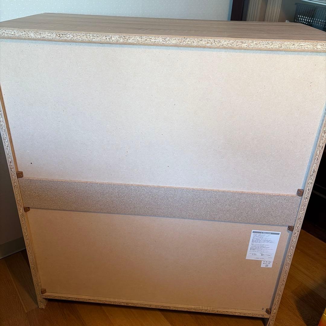 ニトリ4段チェスト　オーク