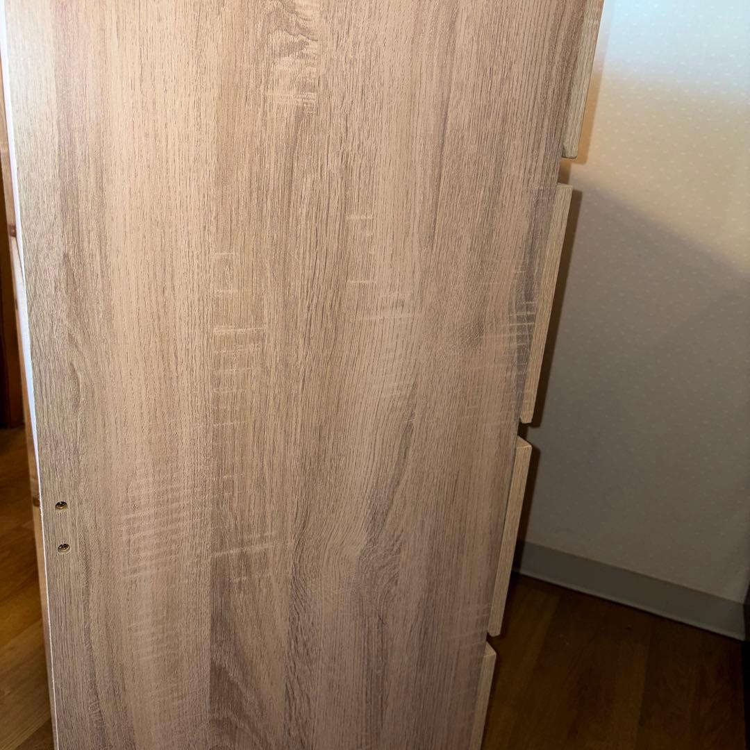 ニトリ4段チェスト　オーク
