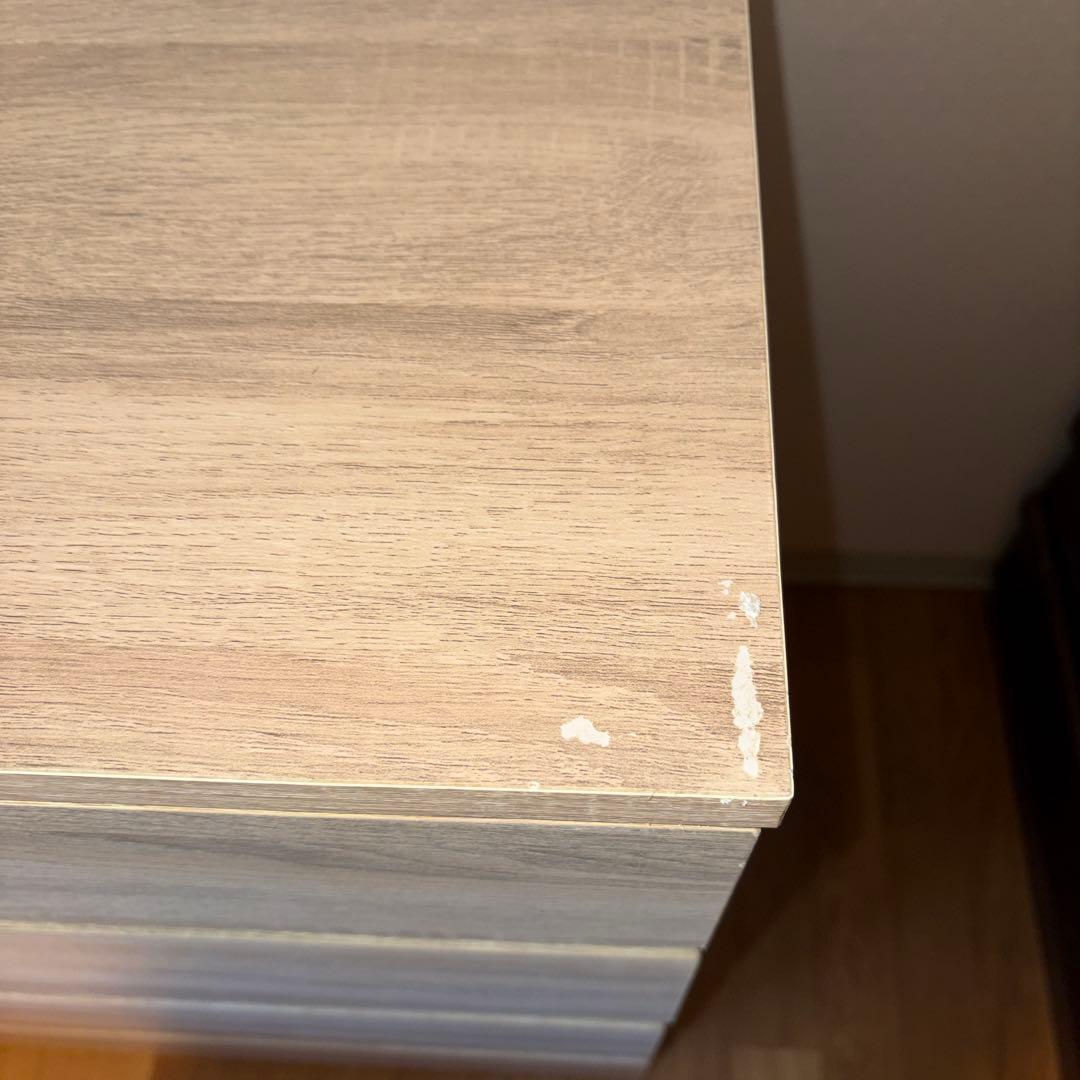 ニトリ4段チェスト　オーク