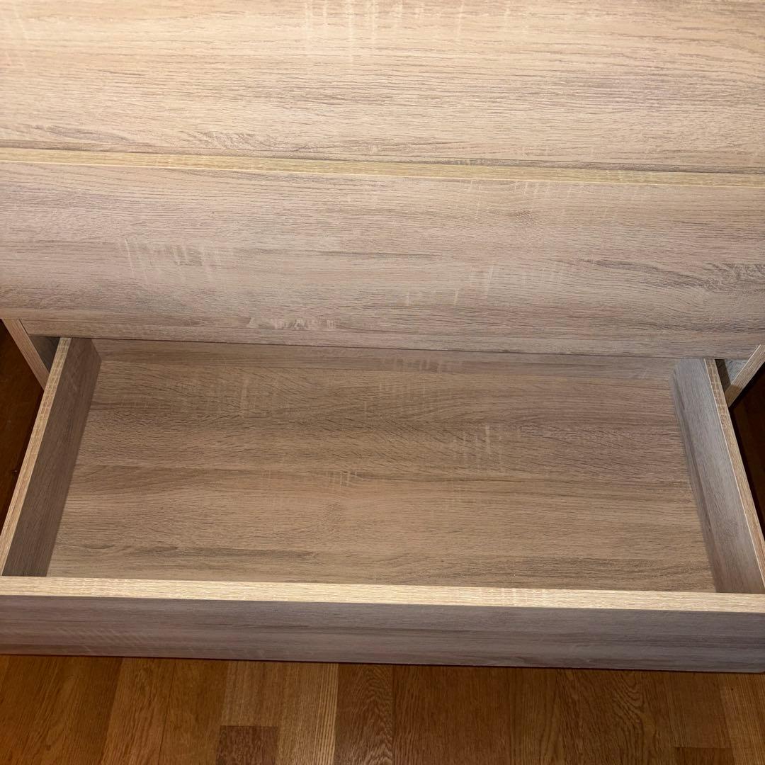 ニトリ4段チェスト　オーク