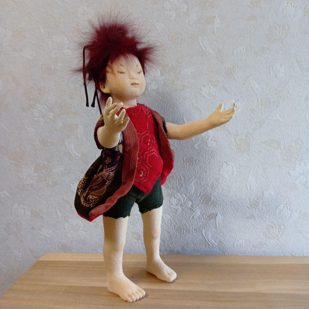 人形 「生きとし生けるもの」創作人形 布貼りハンドメイド