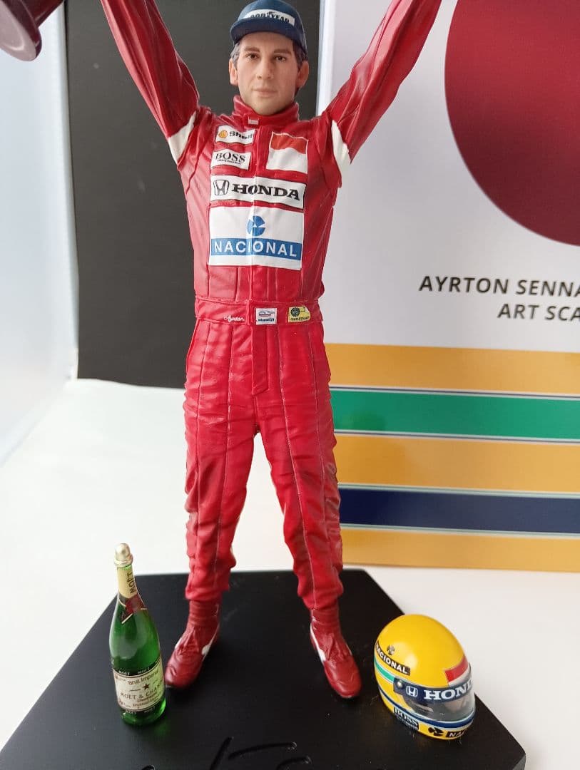 アイルトン・セナ フィギュア トロフィー付き1/10 ART SCALE