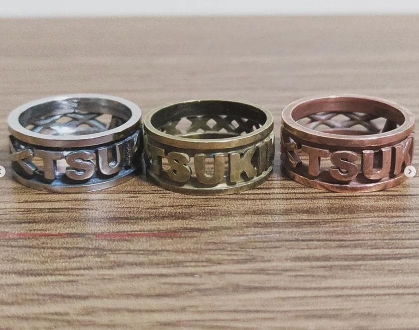 『時を刻むブラスネームリング』5mmタイプ・6mmタイプ