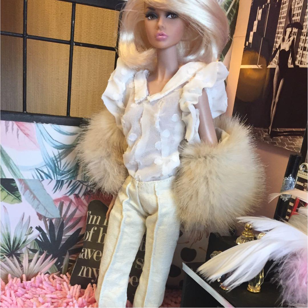 専用出品♡バービー人形♡ポピーパーカー♡センタープレスパンツファーコーデ