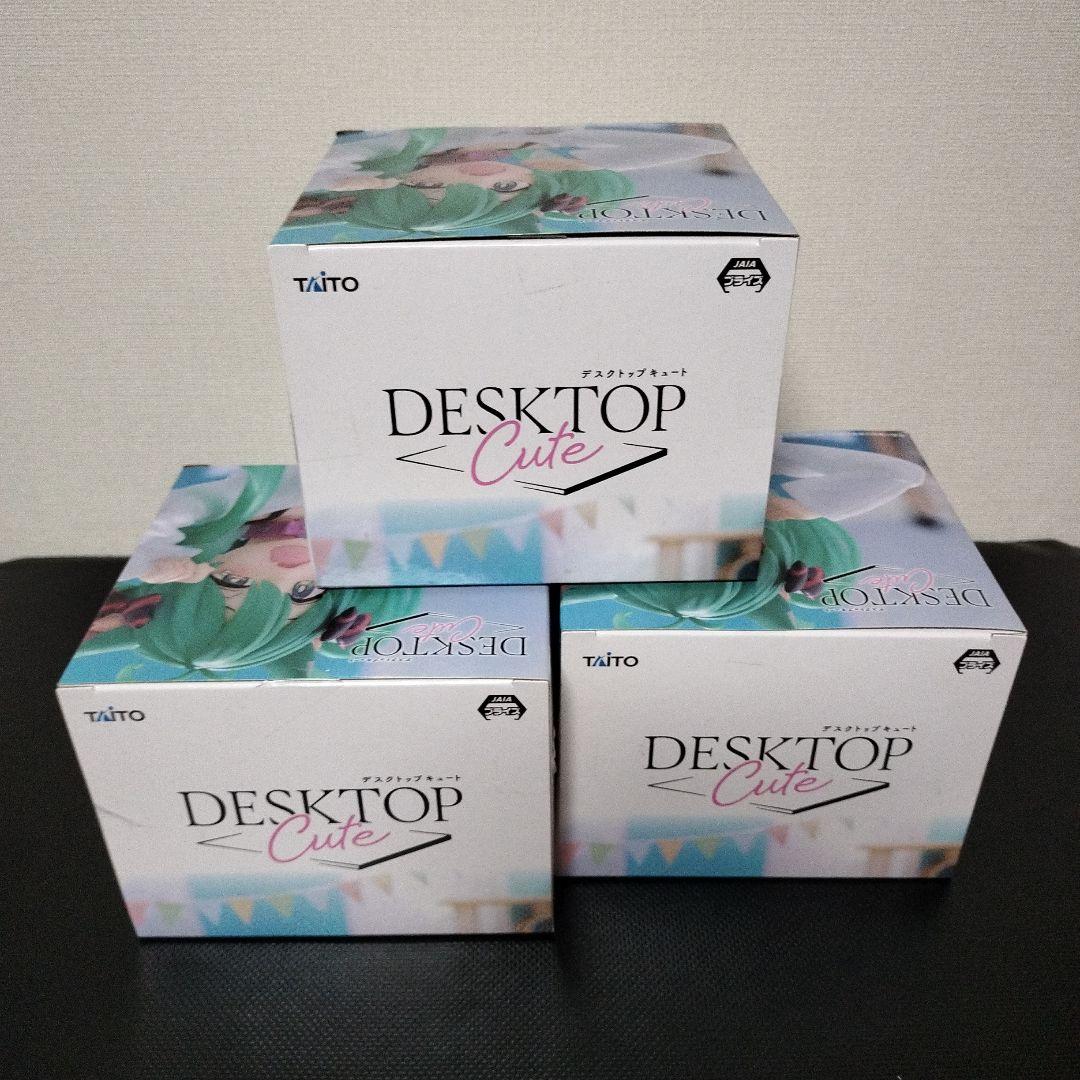 初音ミク Desktop Cute フィギュア 猫耳Ｔシャツ　3個セット