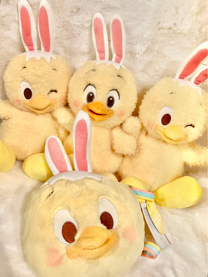 ディズニー　イースター　うさピヨ　ハンドパペット　パスケース　ぬいぐるみ